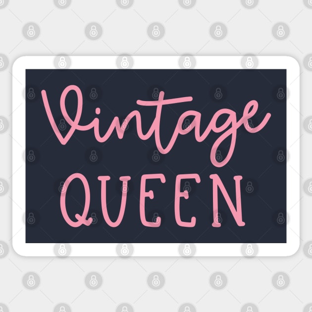 Vintage Queen Antique Thrifting Reseller Cute Sticker by GlimmerDesigns